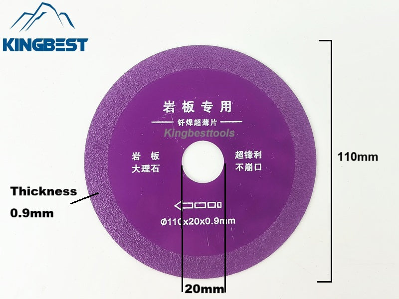 Purple diamond saw blade for porcelain