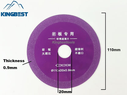 Purple diamond saw blade for porcelain