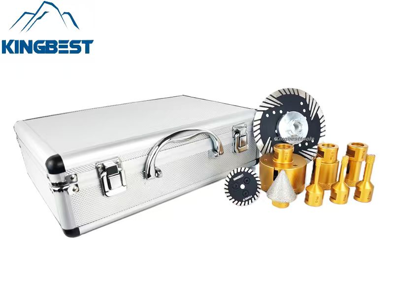 9 PCS Universal Diamond Bit Set Cutting Grinding and Drilling Kit with M14 Free Shipping