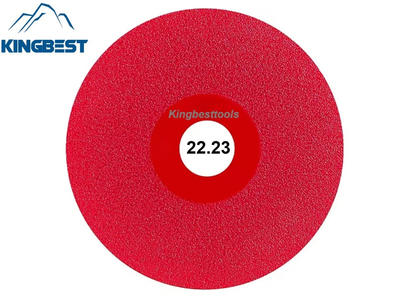 22.23mm Hole Red Disc For Porcelain 100mm