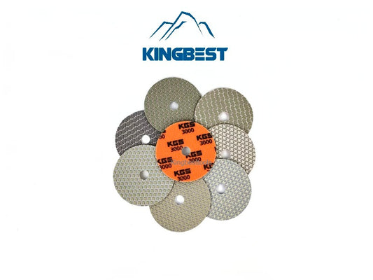KGS 7 steps 100mm dry polishing pads for ceramic