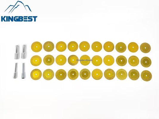 40mm/5mm Golden Mini Cutting Blade Diameter (30pcs + 4rods = 1 set) - Free Shipping