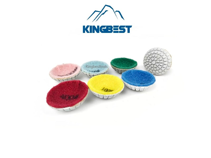 7 step Curved Wet Polishing Pad 2 Inch Pads M10