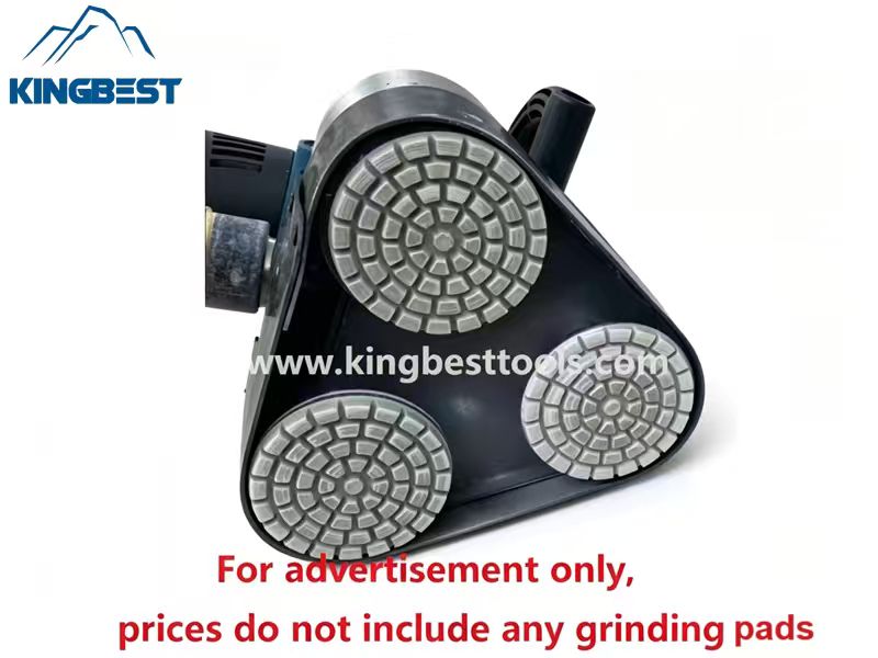 3 Heads Handheld Grinder with 3 Heads for Concrete Floor Free Shipping