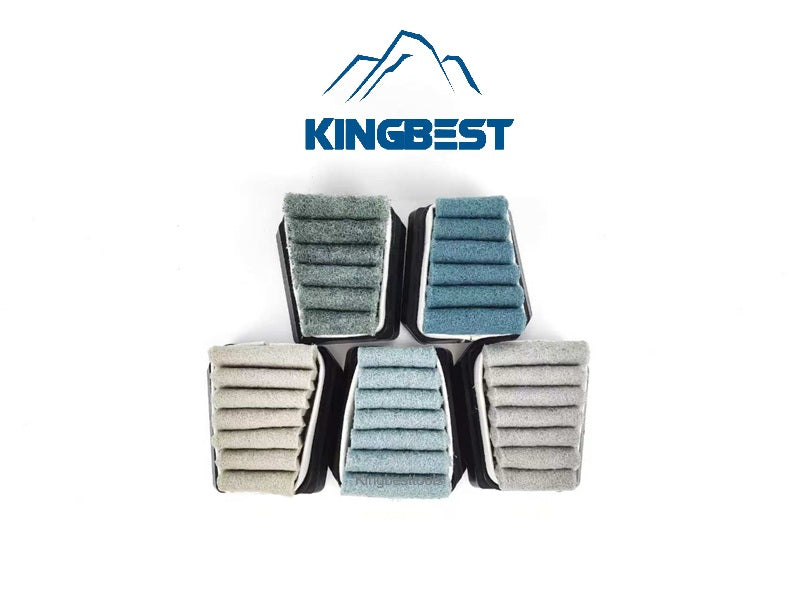 Horseshoe-shaped matte surface abrasive fiber brush,  trapezoidal matte surface brush,  Frankfurt sponge brush