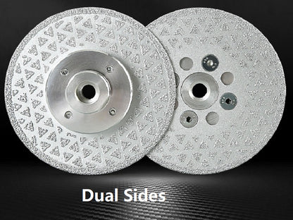 M10 Dual Sides Silver Star Brazed Saw Blade for Cutting and Grinding 100mm
