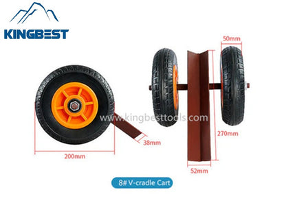Slabs Carrying Trolley With 2 types: Channel and V-cradle