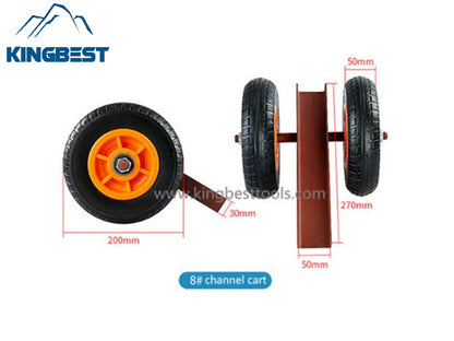 Slabs Carrying Trolley With 2 types: Channel and V-cradle