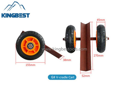 Slabs Carrying Trolley With 2 types: Channel and V-cradle