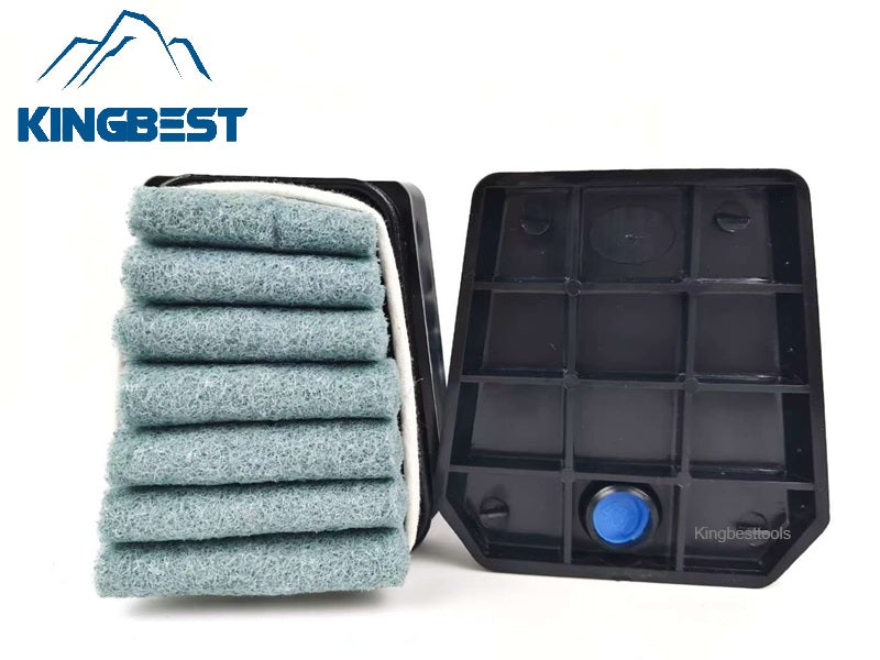 Horseshoe-shaped matte surface abrasive fiber brush,  trapezoidal matte surface brush,  Frankfurt sponge brush