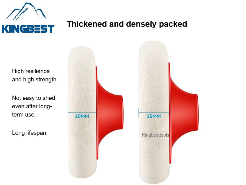 Rounded wool wheel & mirror polishing wheel