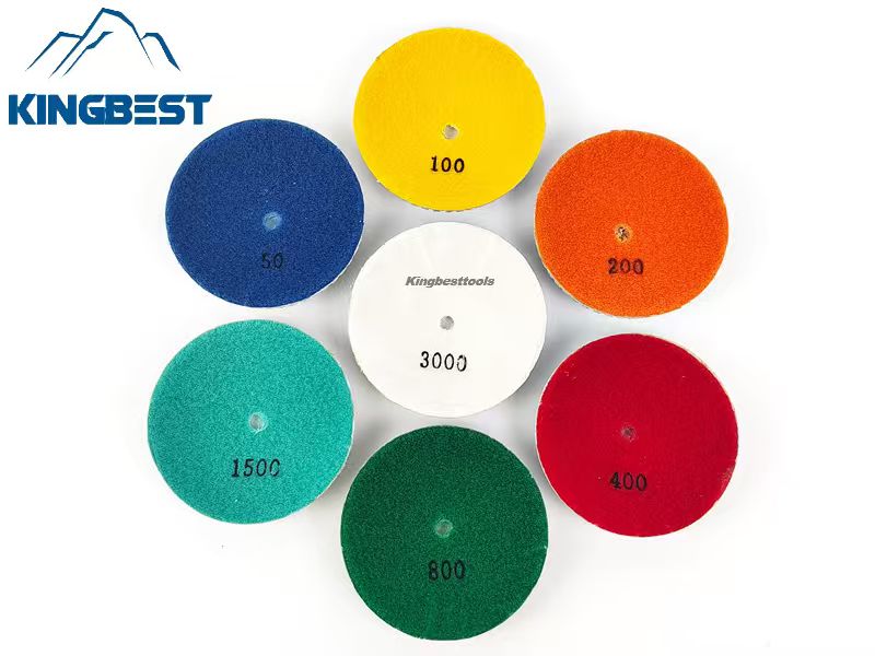 7 step Curved Wet Polishing Pad 100mm