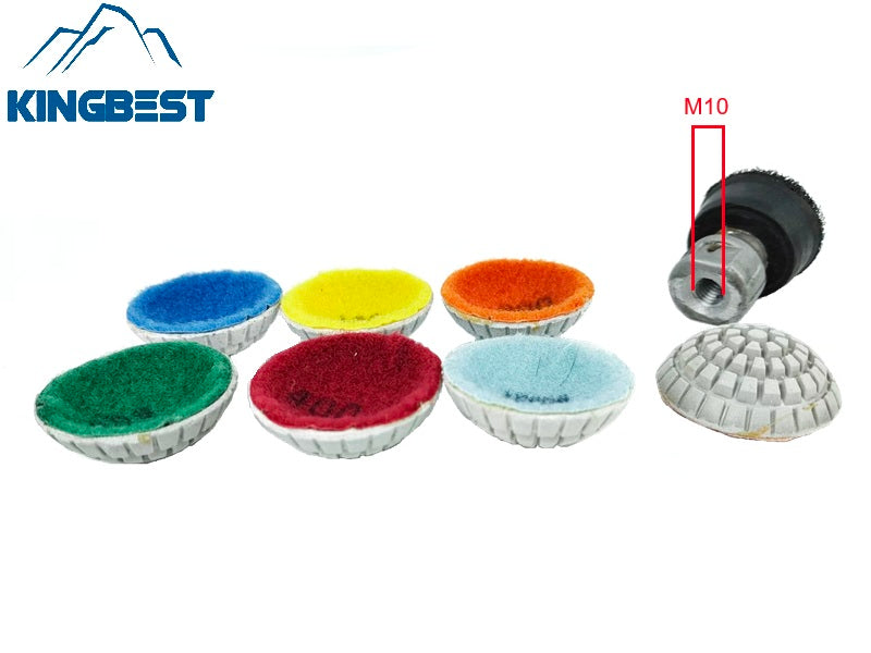 7 step Curved Wet Polishing Pad 2 Inch Pads