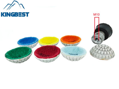 7 step Curved Wet Polishing Pad 2 Inch Pads