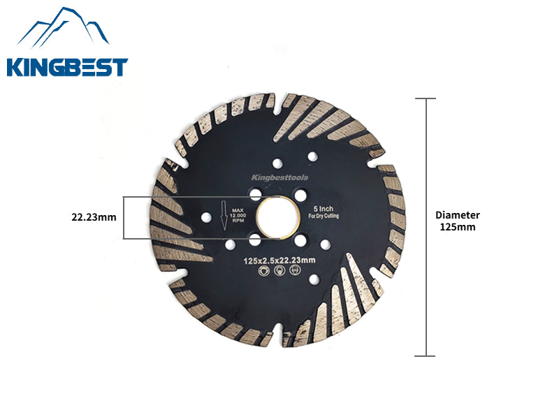 Diamond saw blades for grooving and polishing granite and marble, as well as for stone processing.