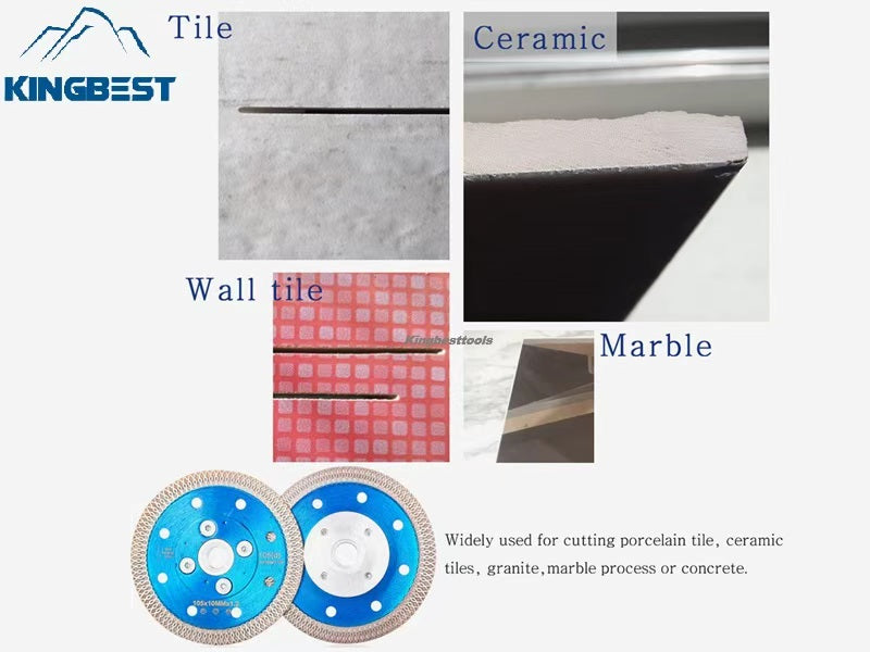 Blue Diamond Cutting Marble Ceramic Turbo Saw Blade for Porcelain Tile Cutting Disc