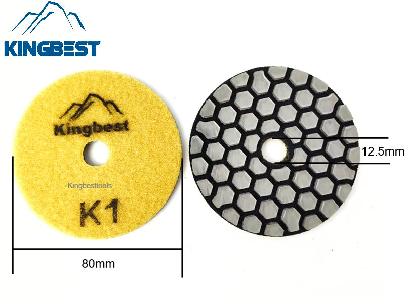 Super-fast 4 steps dry polishing pads