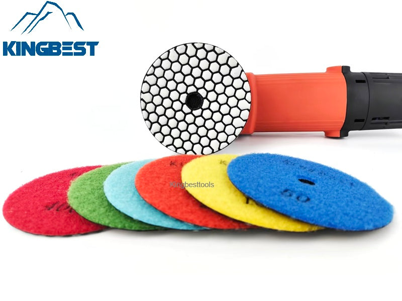 7 Step Dry Polishing Pads/Sandpapers 100mm