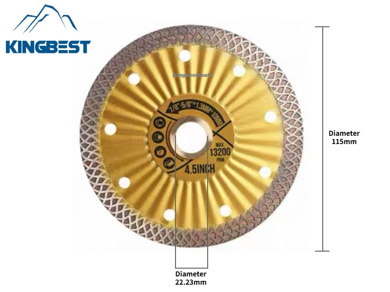 Diamond saw blades for cutting marble and brick