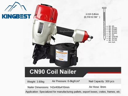 Air Nailer Coil Nailer Pneumatic Tool for Siding Board Wood Working Furniture Free Shipping A01 A02