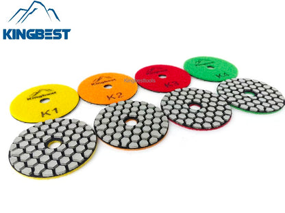 Super-fast 4 steps dry polishing pads