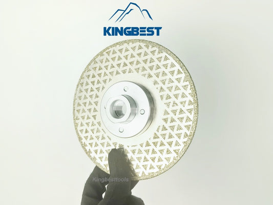 M14 Electroplated Durable Silver Star Saw Blade with Flange