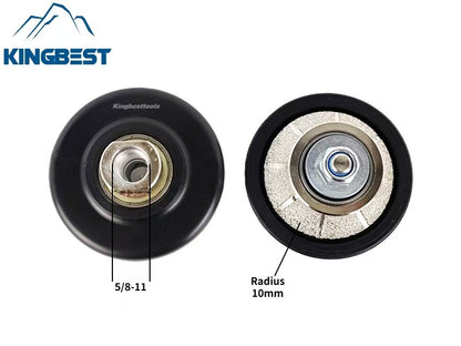 Diamond Hand Profile Router Bits Vacuum Brazed Wheel Granite Marble Stone Grinding Bits M14 5/8-11 Thread