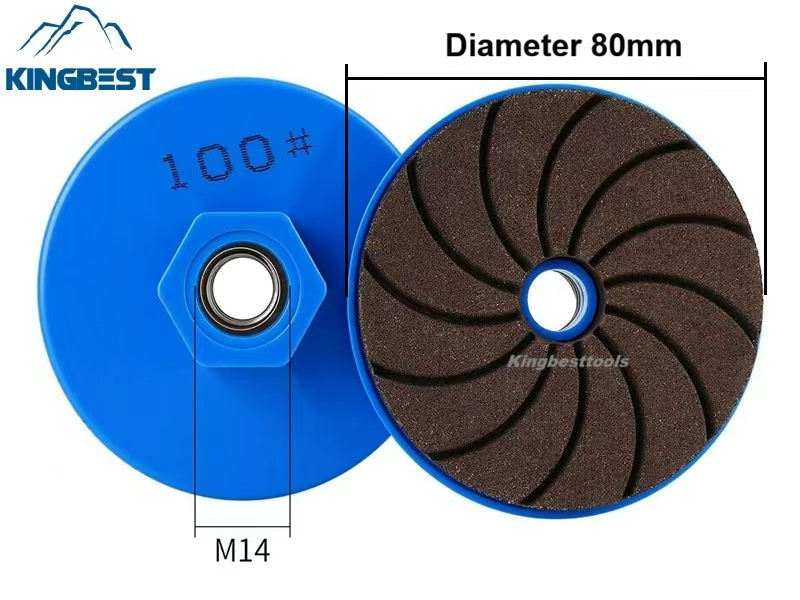 80mm 3 Inch Polishing Pad Resin Edge Grinding Wheel M14