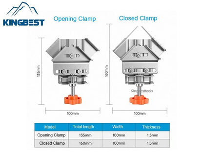 Adjustable right-angle clamp woodworking tool right-angle fixed clamp corner tool clamp
