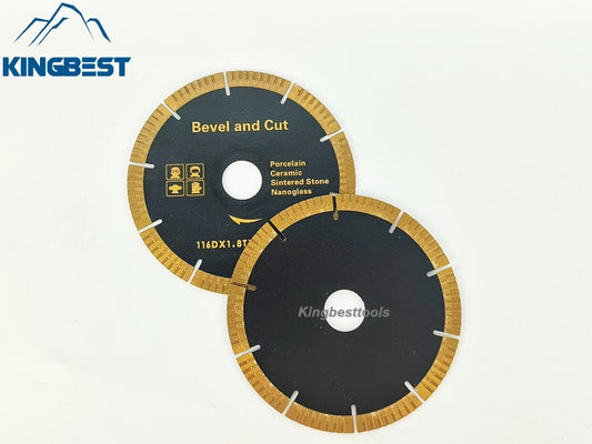 116mm Porcelain Ceramic Cutting and Bevel Blade/Discs for Angle Grinder/Mica Machine