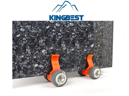 Adjustable panel mover, multi-functional moving wheel device, stone and glass processing device for trolley exhibition setup.