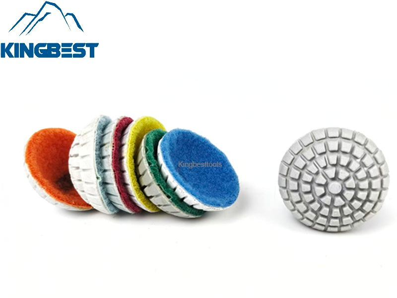 7 step Curved Wet Polishing Pad 2 Inch Pads M10