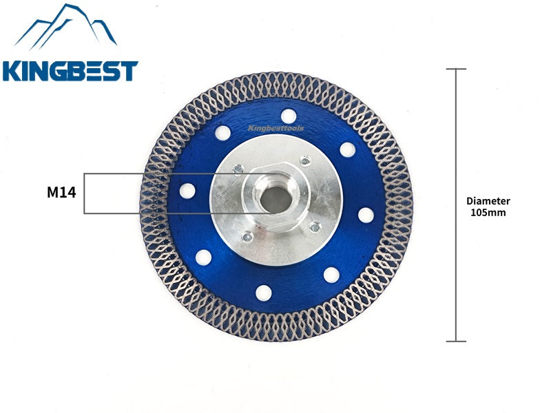 Blue Diamond Cutting Marble Ceramic Turbo Saw Blade for Porcelain Tile Cutting Disc