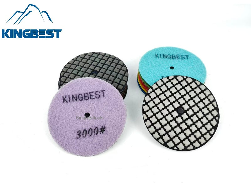 Top 7 Steps Dry Polishing Pads/Sandpapers 100mm