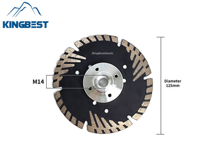 Diamond saw blades for grooving and polishing granite and marble, as well as for stone processing.