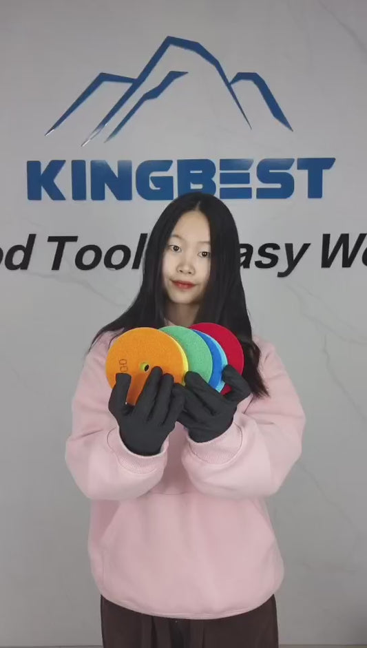 TOP! 7 steps Wet Polishing Pads/Sandpapers 100mm