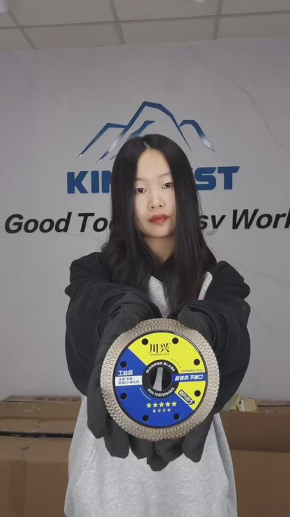 105mm Upgraded Porcelain Cutting Discs with Mesh Corrugated Teeth (5pcs a set) Free Shipping
