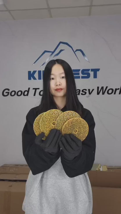 4 Steps Wet Polishing Pads 100mm